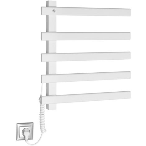 Radiateur sèche-serviettes électrique ELCOR 480x520x50 mm, 63 W, blanc mat (1/5)