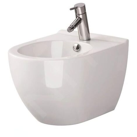 Cersanit Zen - Bidet suspendu, trou pour robinet, blanc K117-001 (1/2)