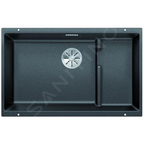 Blanco Subline 700 - Évier en silgranit, 730x460 mm, bac à gauche, noir 526004 (1/3)