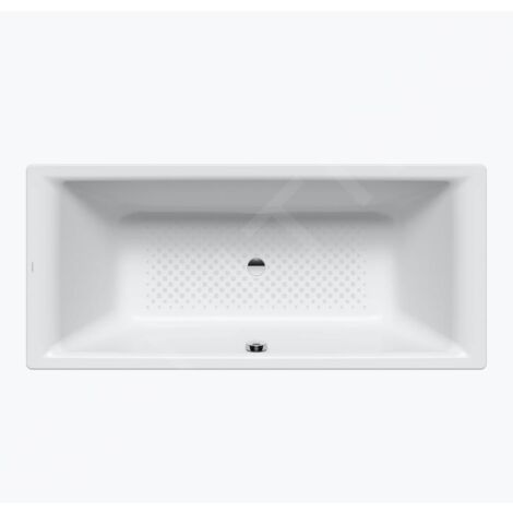 Kaldewei Ambiente - Baignoire rectangulaire Puro Duo 664, 1800x800 mm, antidérapante sur toute la surface, effet Perl, blanc (1/4)
