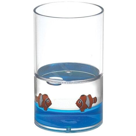 Aqualine Pyxis - Verre Nemo pour brosses à dents et dentifrice, bleu/clair PY1089