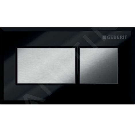 Geberit Systèmes de chasse d’eau - Déclenchement à distance pneumatique, pour rinçage double touche, noir / chrome 116.051.KV.1 (1/3)