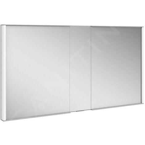Keuco Royal Match - Armoire de toilette avec éclairage LED, encastrée, 1300x700x149 mm, argent anodisé 12815171311 (1/5)