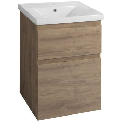 ALTAIR Vanity Unit 52x72,5x45cm, emporio de chêne (1/5)
