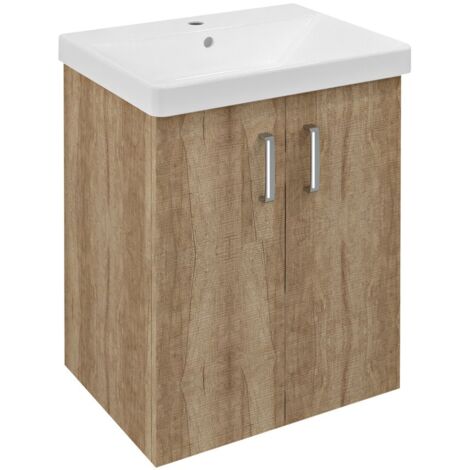 THEIA 2 Vanity Unité 56,4x70x44,2cm, chêne Alabama (1/2)