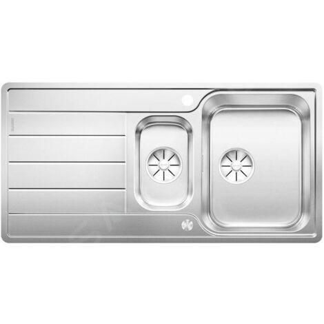 Blanco Classimo - Évier, 100x50 mm, avec commande du vidage, InFino, inox brossé 525328 (1/4)