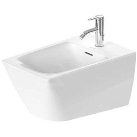Duravit Viu - Bidet suspendu,370x570 mm, avec 1 trou,  WonderGliss, blanc 22921500001 (1/5)