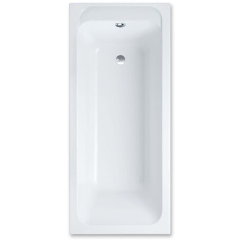 Villeroy & Boch – Baignoire droite 140 x 70 cm – Acrylique renforcé – Évacuation centrée – Design peu encombrant – Antidérapante avec VILBOgrip