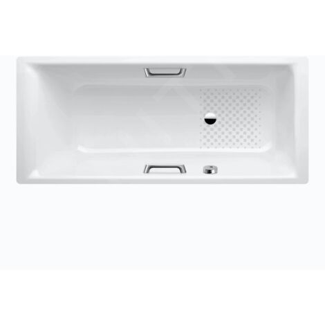 Kaldewei Ambiente - Baignoire Puro Star 659, 1800x800 mm, trous pour poignées, antidérapant, blanc 255930000001 (1/4)