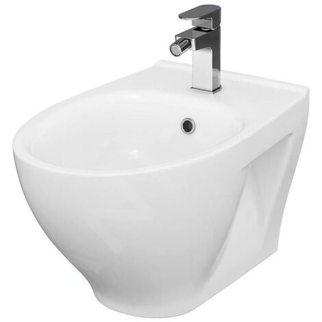 Cersanit Moduo - Bidet suspendu, trou pour robinet, blanc K116-026 (1/3)