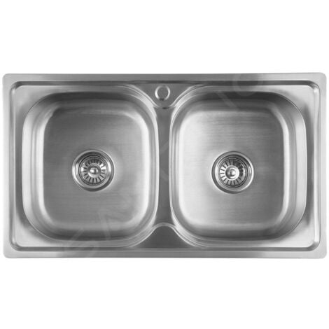Aqualine Éviers - Évier 810x460 mm, inox AQ8146B
