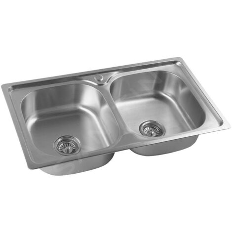 Aqualine Éviers - Évier 810x460 mm, inox AQ8146B