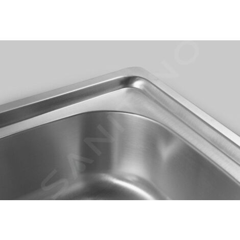 Aqualine Éviers - Évier 810x460 mm, inox AQ8146B