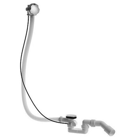 Duravit – Garniture de vidage baignoire avec bowden 1000 mm – Évacuation Ø 52 mm – Couvercles chromés – 790226000001000 (1/5)