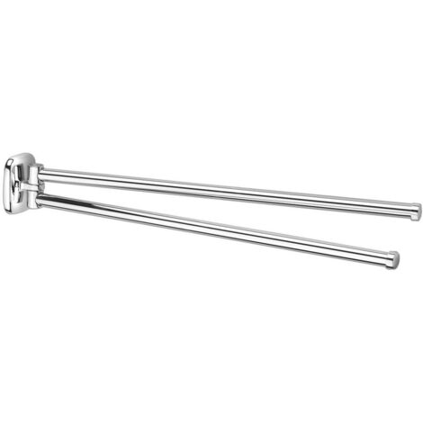 Aqualine Rumba - Porte-serviettes double, longueur 460 mm, chromé RB121 (1/4)