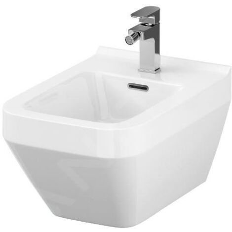 Cersanit Crea - Bidet suspendu, trou pour robinet, blanc K114-010 (1/4)