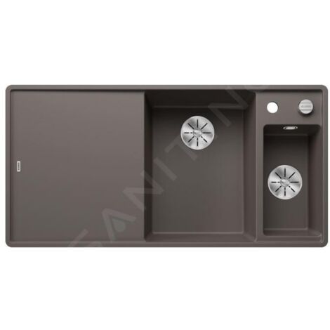 Blanco Axia III 6 - Évier en silgranit, 990x500 mm, avec commande de vidage et accessoires, InFino, gris 527232 (1/5)