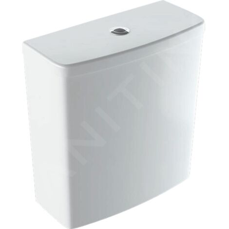 Geberit Selnova - Réservoir de chasse d’eau à installer sur cuvette de WC, arrivée de l’eau par le bas, blanc 500.266.01.1 (1/2)