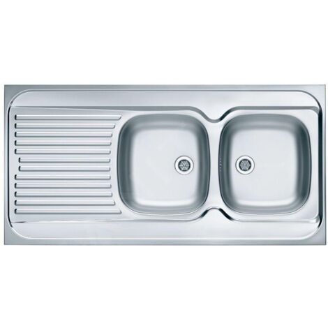 Alveus Classic - Évier 1200x600 mm, bac à droite, inox 1009085 (1/2)