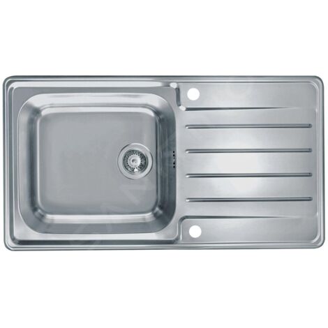 Alveus Praktik - Évier 980x500 mm, avec commande du vidage, inox 1085977 (1/2)