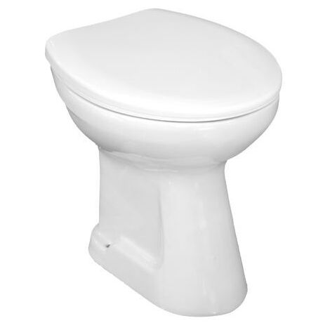 Jika – Cuvette pour WC à poser sortie verticale centrale – Chasse d'eau profonde – Dimensions 465 x 365 x 405 mm – H8212270000001