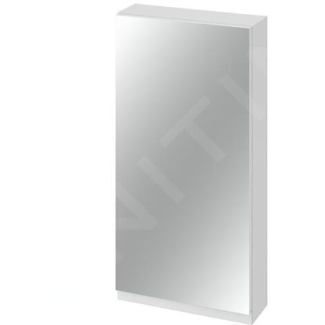 Cersanit Moduo - Armoire à miroir, 80x40x14 cm, 1 porte, charnières G/D, blanc S590-032-DSM (1/2)