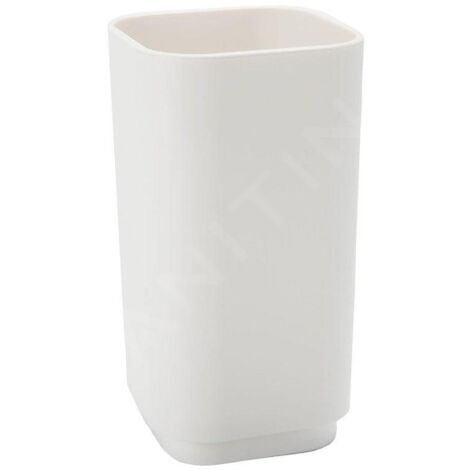 Sapho Gedy Seventy - Verre pour brosses à dents et dentifrice, à poser, blanc 639822