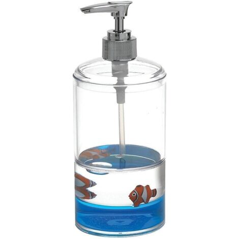 Aqualine Pyxis - Distributeur de savon Nemo sur pied, transparent/bleu PY8089 (1/2)