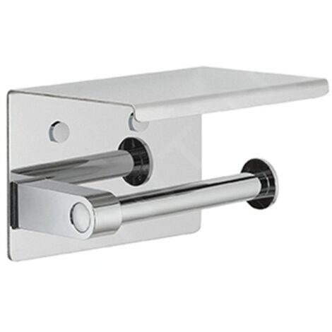Sapho Accessoires de salle de bains Gedy - Porte-papier hygiénique, avec étagère, chrome 2839 (1/5)