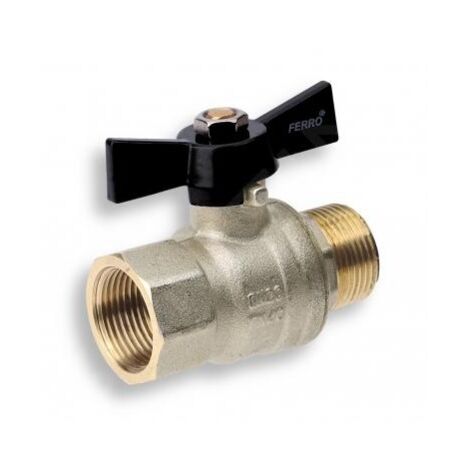 Novaservis Matériel de plomberie - Robinet à boisseau sphérique de luxe à passage intégral - papillon ŠM 3/4" LU113/20 (1/2)