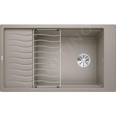 Blanco Elon XL 8 - Évier en silgranite, 860x500 mm, avec accessoires, tartufo 524877