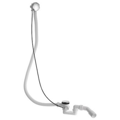Duravit – Garniture de vidage baignoire – Câble de vidage rallongé – Bonde diamètre 52mm – Longueur 1.100mm – Finition chromée