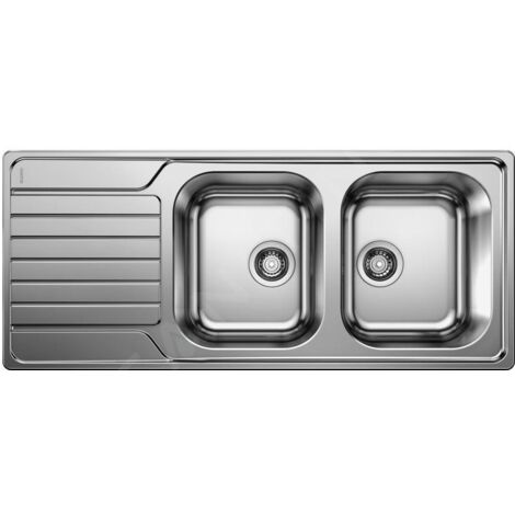 Blanco Dinas 8 - Évier, 1160x500 mm, inox brossé 523376 (1/2)