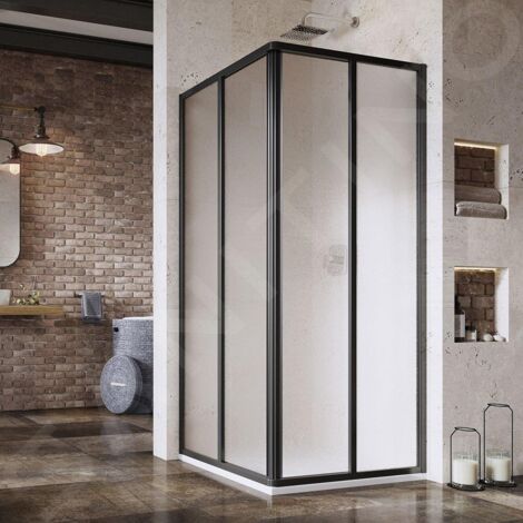 Ravak Supernova - Porte de douche SRV2-75 S, 720-740 mm, noir/verre Grape 14V303O2ZG (1/4)
