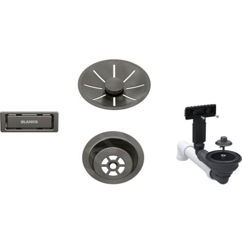 Blanco Accessoires - Kit de vidage InFino, acier foncé 207424