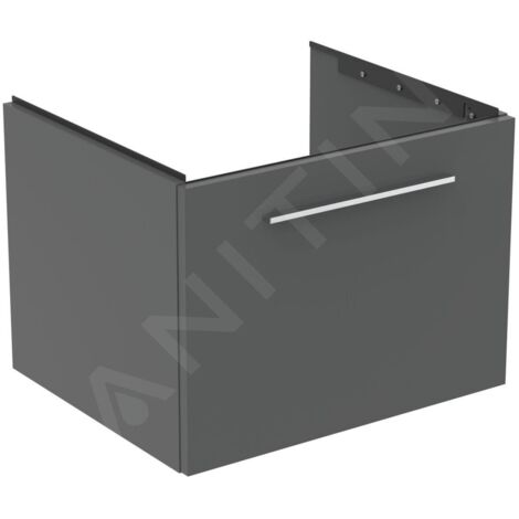 Ideal Standard i.Life B - Meuble vasque 60x44x51 cm, 1 tiroirs, quartz gris mat T5269NG (1/3)