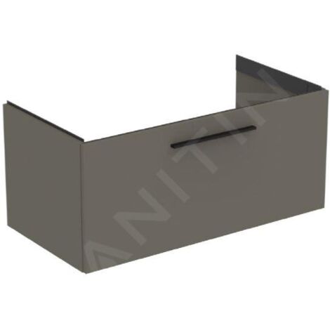 Ideal Standard i.Life B - Meuble vasque 100x44x51 cm, 1 tiroirs, quartz gris mat T5275NG (1/2)