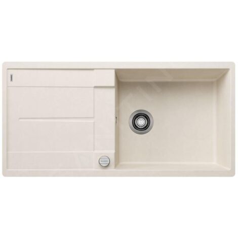 Blanco Metra XL 6 - Évier en silgranit, 990x490 mm, avec commande de vidage, blanc doux 527125 (1/2)