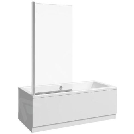 Jika Nion - Paroi de baignoire en une partie G/D, 750x1500 mm, Jika perla Glass, argent/verre arctique H2572N50026661 (1/3)