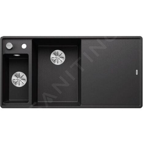 Blanco Axia III 6 - Évier en silgranit, 990x500 mm, avec commande de vidage et accessoires, InFino, anthracite 524663 (1/4)