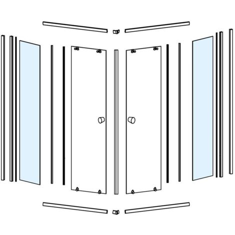 Verre pour HLF808Y, pièce fixe (1/2)