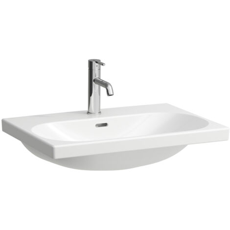 Laufen Lua - Lavabo de meuble 46x65 cm, sans trop-plein, sans trou de robinet, blanc H8100840001421 (1/4)