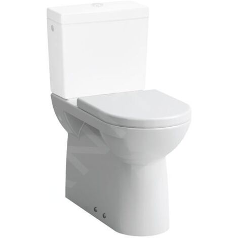 Laufen Pro - Cuvette WC combinée, évacuation arrière/bas, arrivée d'eau latérale, blanc H8249550002311 (1/3)