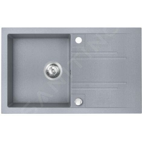 Novaservis Éviers - Evier en granit, 780x480 mm, gris DRGM48/78GA (1/2)