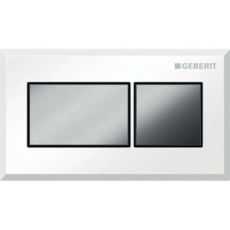 Geberit Systèmes de chasse d’eau - Déclenchement à distance pneumatique, pour réservoir Sigma 8 cm encastré, blanc / chrome (1/4)