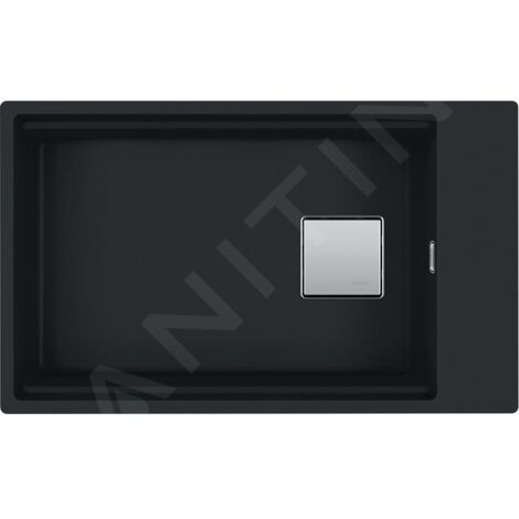 Franke Kubus 2 - Évier en Fragranite KNG 110-62, 76x46 cm, noir mat 125.0627.321 (1/3)