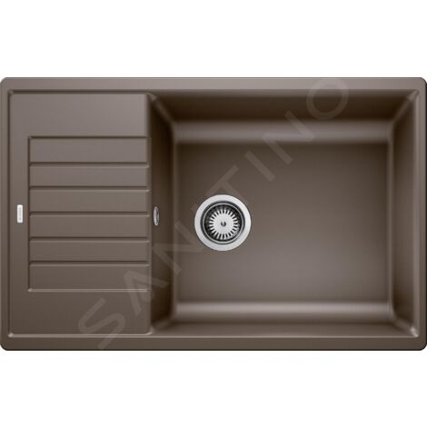 Blanco Zia XL 6 - Évier en silgranite, 780x500 mm, avec commande de vidage, café 523272 (1/3)