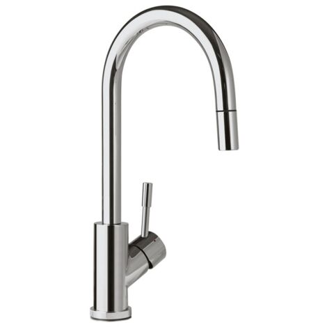 Villeroy & Boch Umbrella - Mitigeur d'évier avec bec extractible, inox poli 925400LE (1/10)