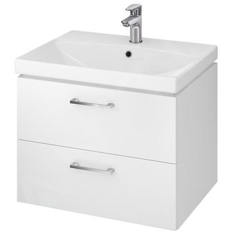 Cersanit Lara - Meuble-lavabo, 45x59x45 cm, 2 tiroirs, blanc S926-002-DSM (1/5)