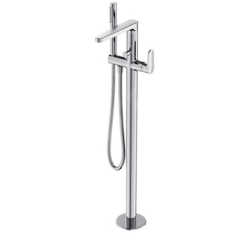 Cersanit Inverto - Mitigeur de baignoire pour montage au sol, avec corps d´encastrement, chrome S951-287 (1/3)